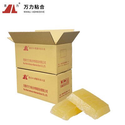 Adhésifs de empaquetage de fonte chaude en caoutchouc thermoplastique, cachetage jaune TPR-2020JD adhésif de carton