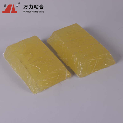 Adhésifs de empaquetage de fonte chaude en caoutchouc thermoplastique, cachetage jaune TPR-2020JD adhésif de carton