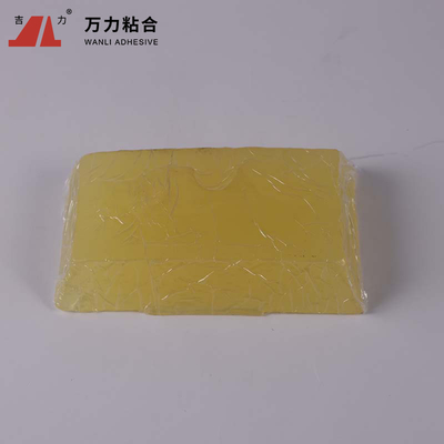 Colle de scellage de empaquetage transparente jaune-clair TPR-7606 de carton grumeleux chaud de fonte